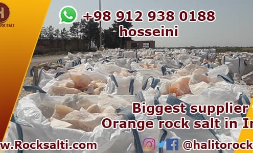Orange rock salt
