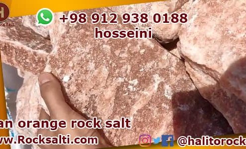 Iran red rock salt